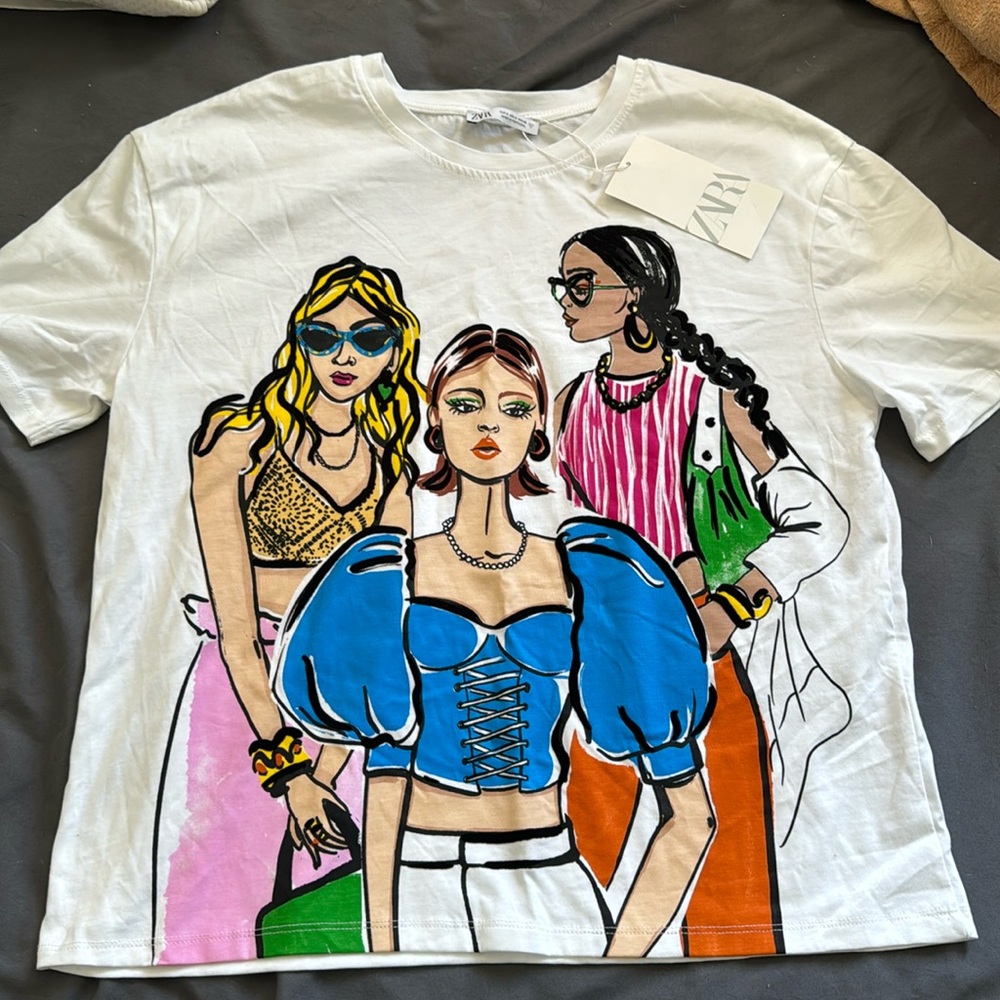 Zara decal t-shirt